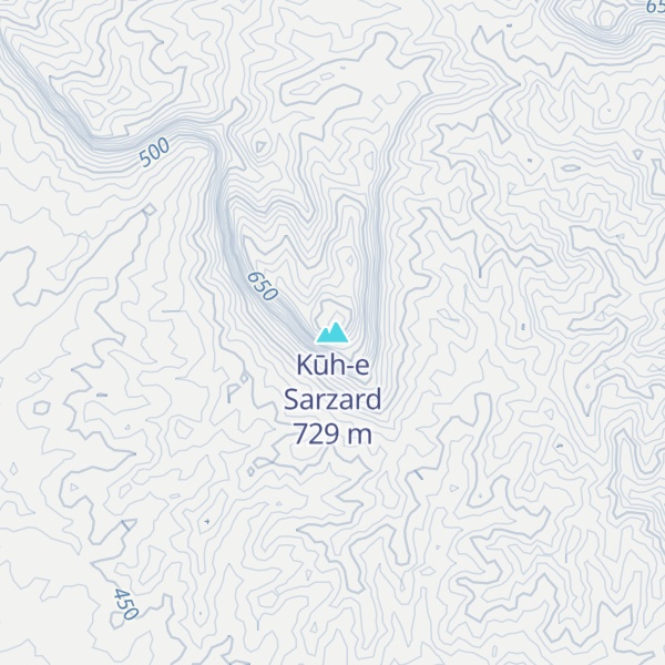 Map of Kūh-e Sarzard