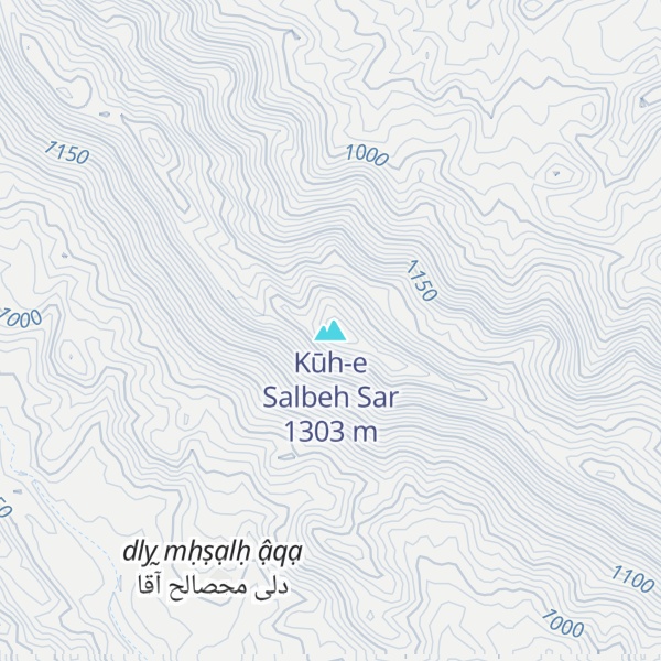 Map of Kūh-e Salbeh Sar