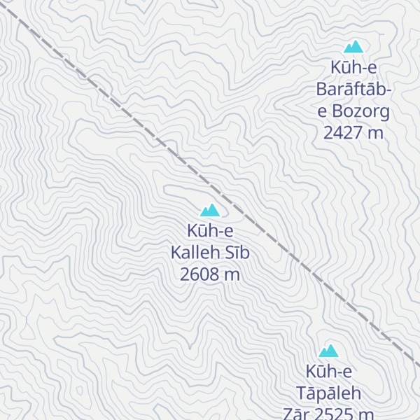 Map of Kūh-e Kalleh Sīb