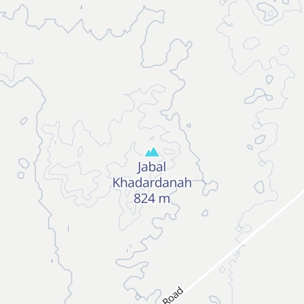 Map of Jabal Khadardanah