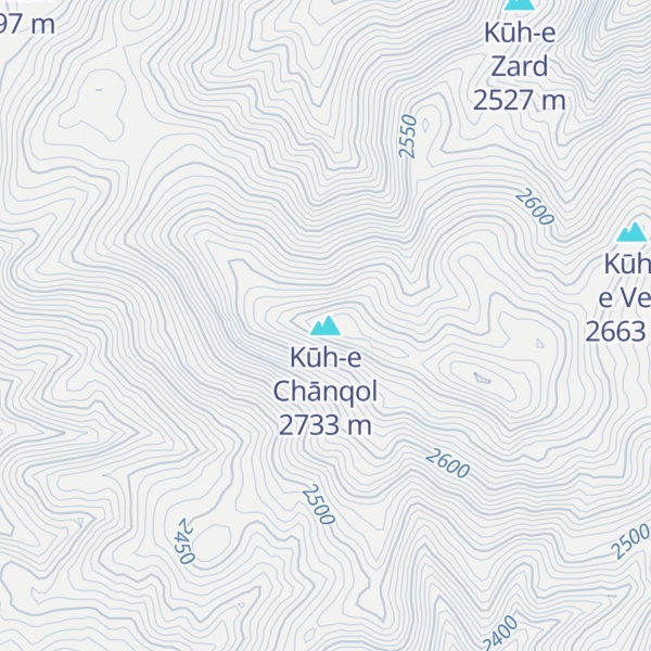 Map of Kūh-e Chānqol