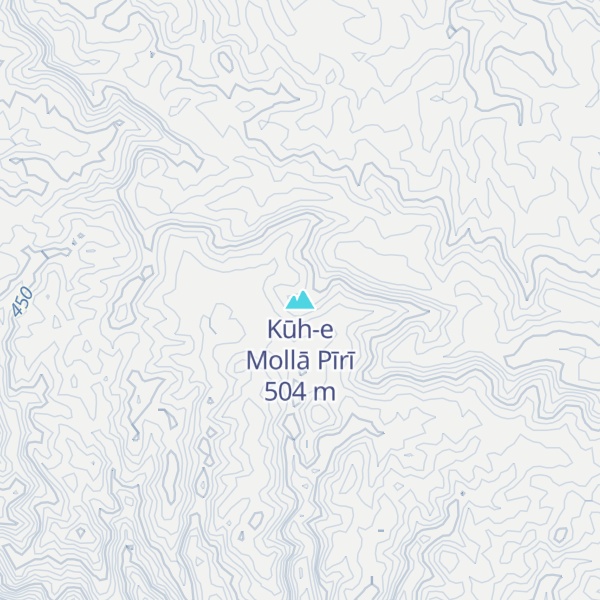 Map of Kūh-e Mollā Pīrī