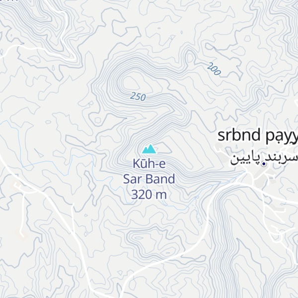 Map of Kūh-e Sar Band