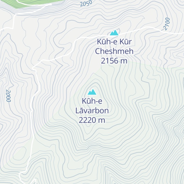 Map of Kūh-e Lāvarbon
