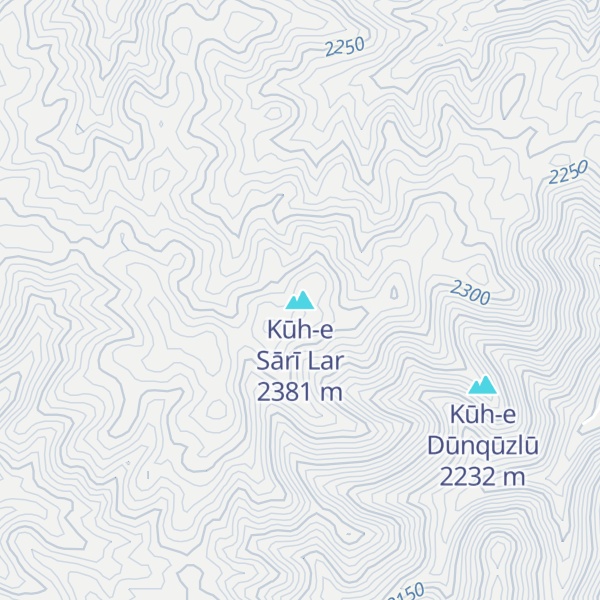 Map of Kūh-e Sārī Lar