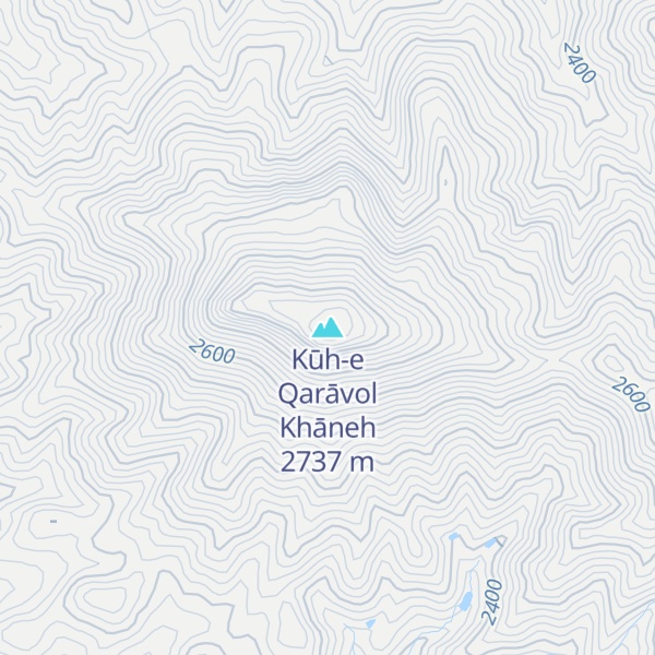 Map of Kūh-e Qarāvol Khāneh