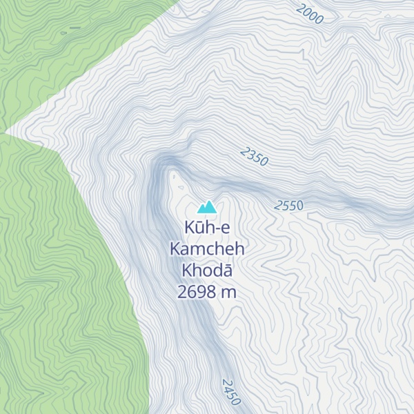 Map of Kūh-e Kamcheh Khodā