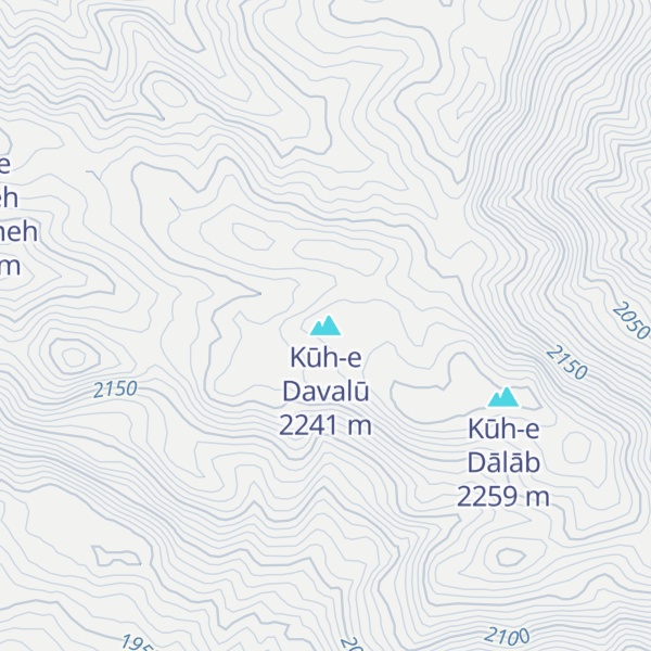 Map of Kūh-e Davalū