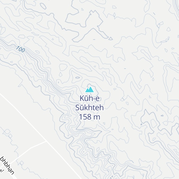 Map of Kūh-e Sūkhteh