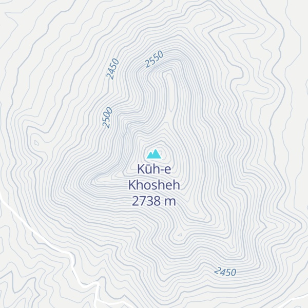 Map of Kūh-e Khosheh