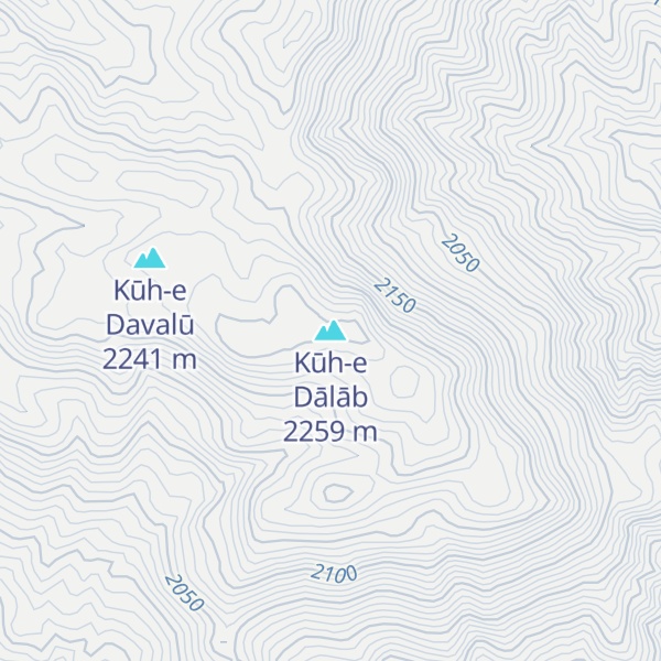 Map of Kūh-e Dālāb