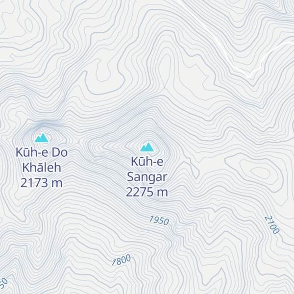 Map of Kūh-e Sangar
