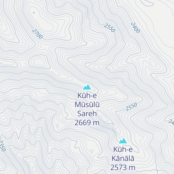 Map of Kūh-e Mūsūlū Sareh