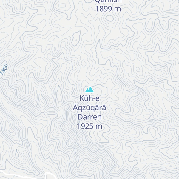 Map of Kūh-e Āqzūqārā Darreh