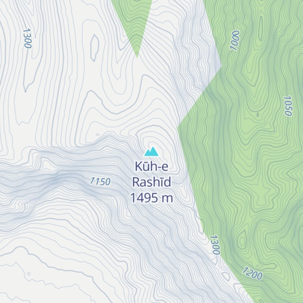 Map of Kūh-e Rashīd