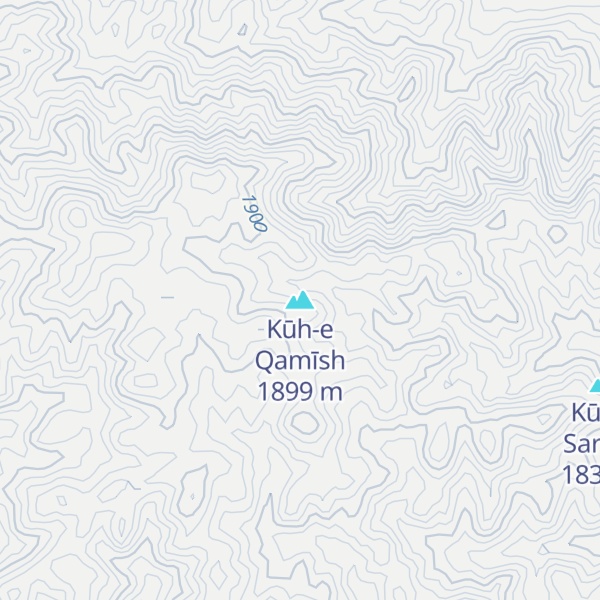 Map of Kūh-e Qamīsh