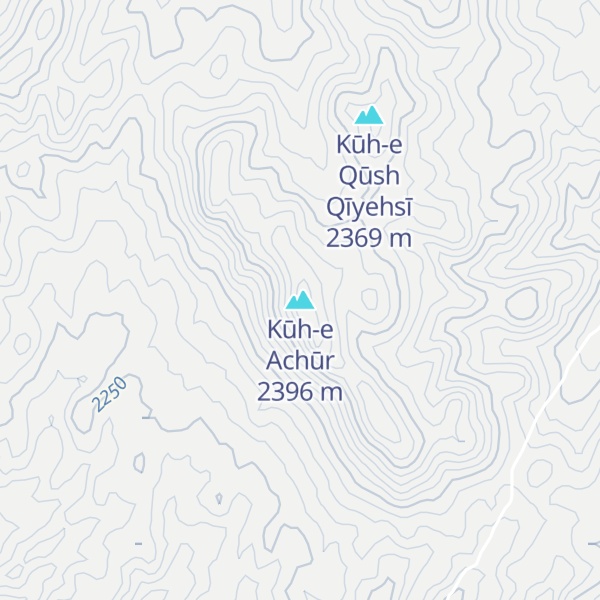 Map of Kūh-e Achūr