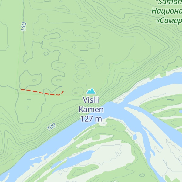 Map of Vislii Kamen