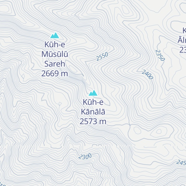 Map of Kūh-e Kānālā