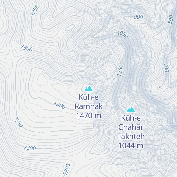 Map of Kūh-e Ramnak
