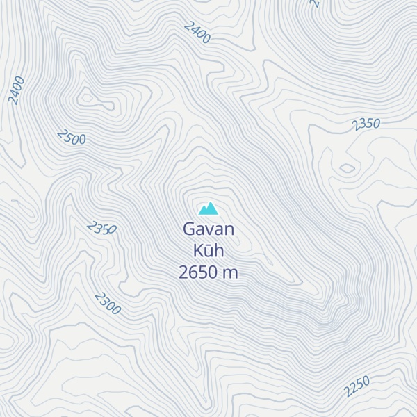 Map of Gavan Kūh