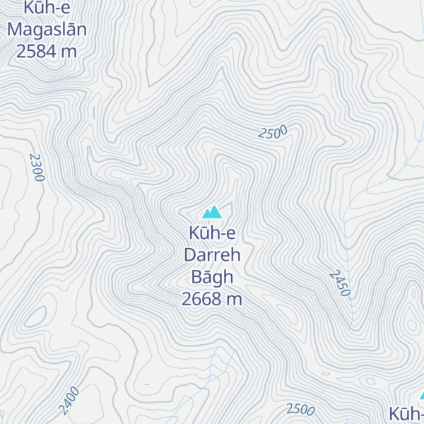 Map of Kūh-e Darreh Bāgh