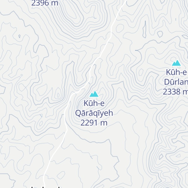 Map of Kūh-e Qārāqīyeh