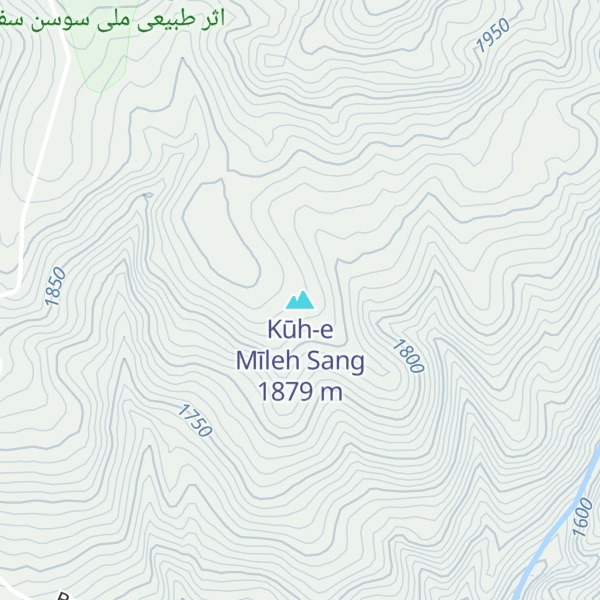 Map of Kūh-e Mīleh Sang