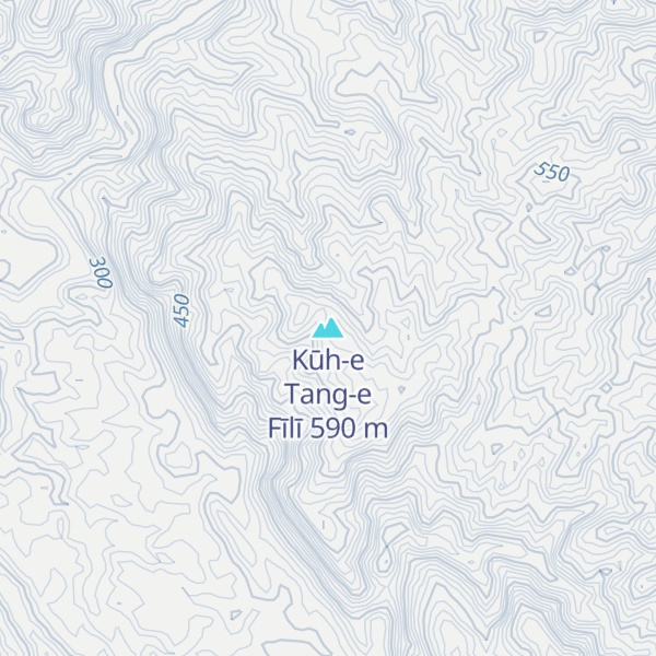 Map of Kūh-e Tang-e Fīlī
