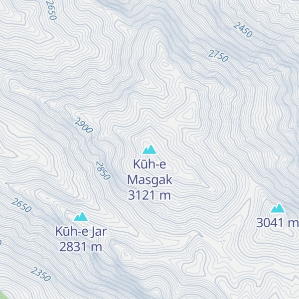 Map of Kūh-e Masgak