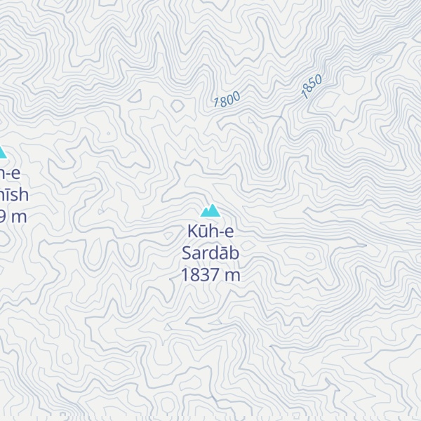 Map of Kūh-e Sardāb