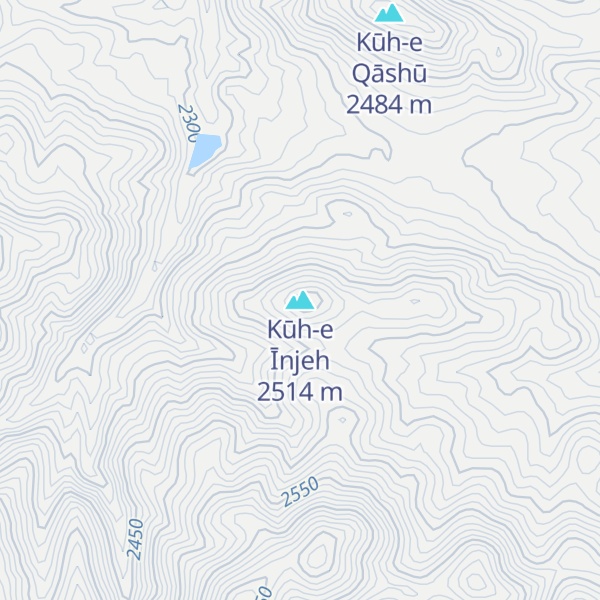 Map of Kūh-e Īnjeh