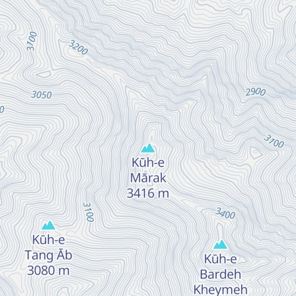 Map of Kūh-e Mārak