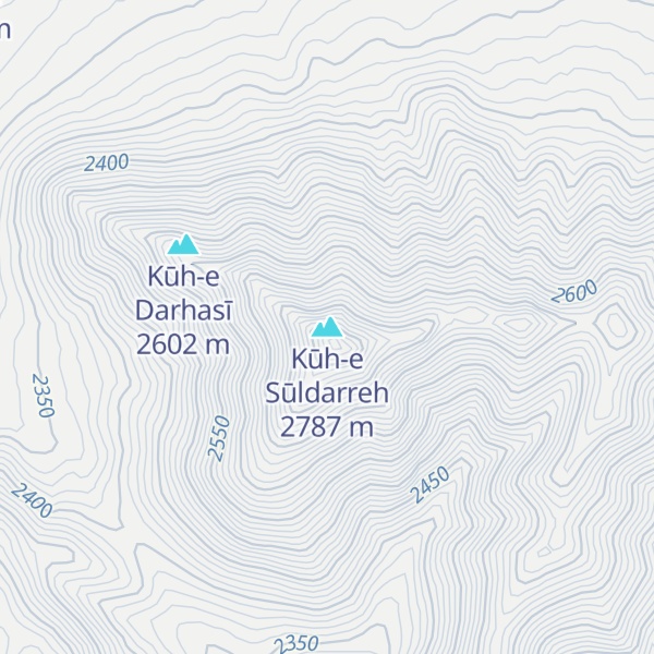 Map of Kūh-e Sūldarreh