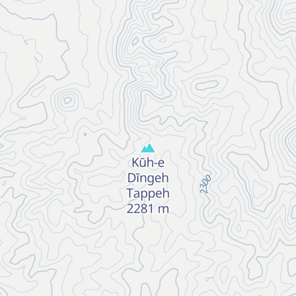 Map of Kūh-e Dīngeh Tappeh