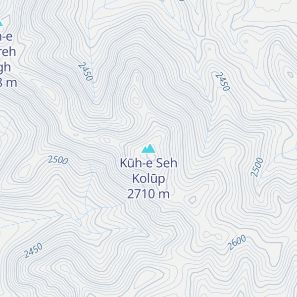 Map of Kūh-e Seh Kolūp