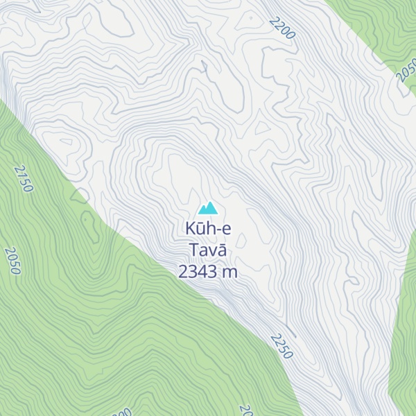 Map of Kūh-e Tavā