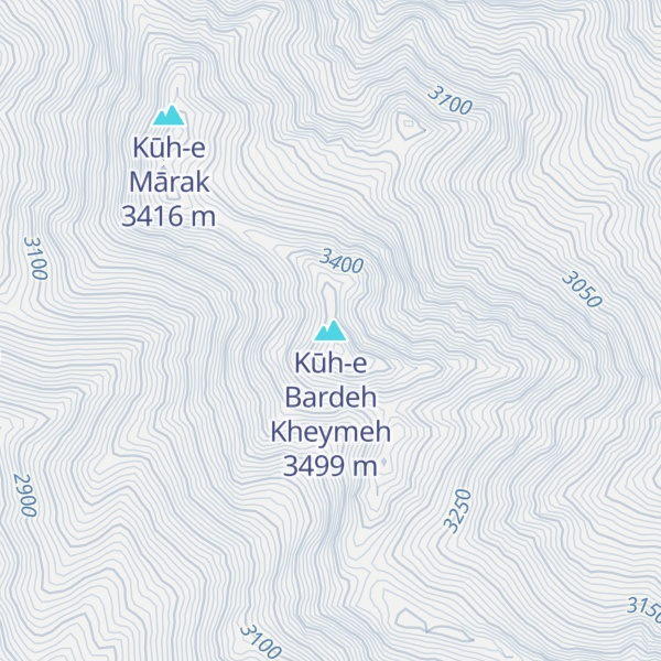 Map of Kūh-e Bardeh Kheymeh