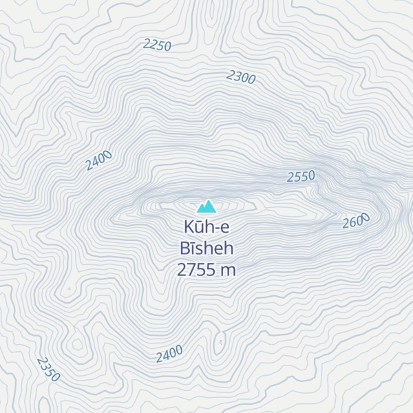Map of Kūh-e Bīsheh
