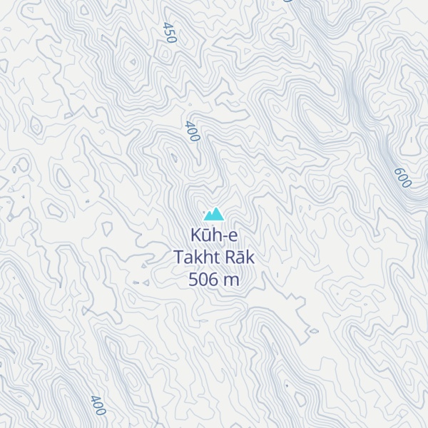Map of Kūh-e Takht Rāk