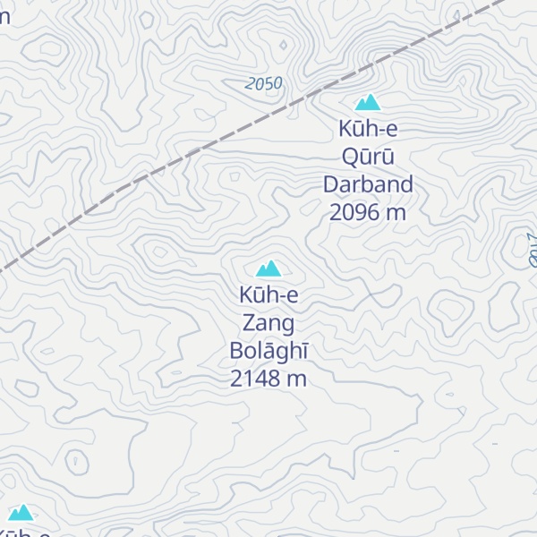 Map of Kūh-e Zang Bolāghī