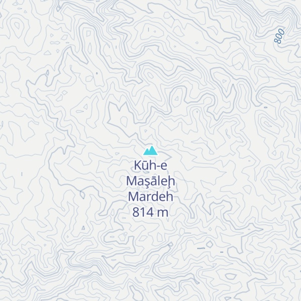 Map of Kūh-e Maşāleḩ Mardeh