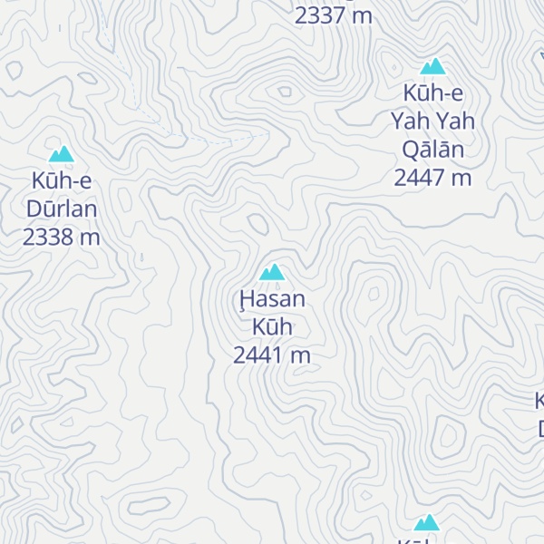 Map of Ḩasan Kūh