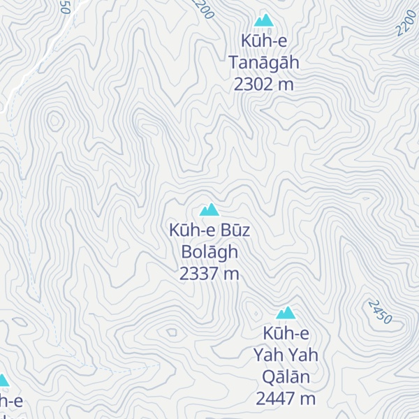 Map of Kūh-e Būz Bolāgh