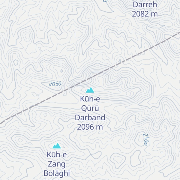 Map of Kūh-e Qūrū Darband