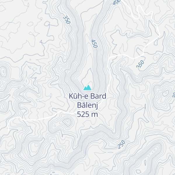 Map of Kūh-e Bard Bālenj