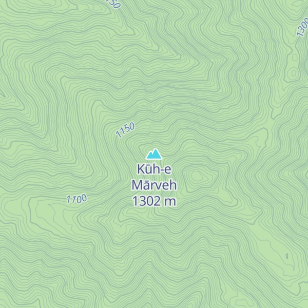 Map of Kūh-e Mārveh