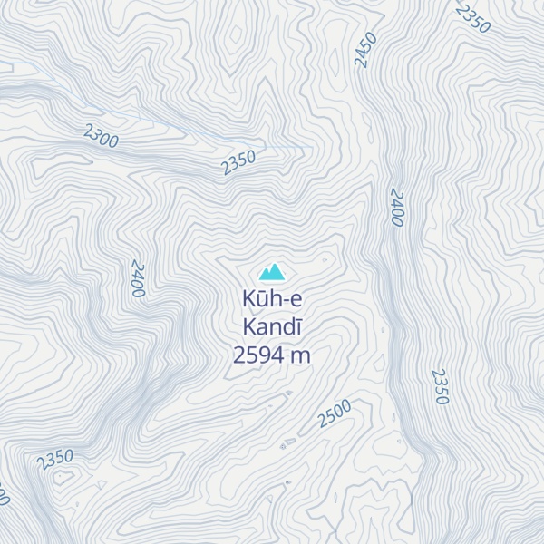 Map of Kūh-e Kandī