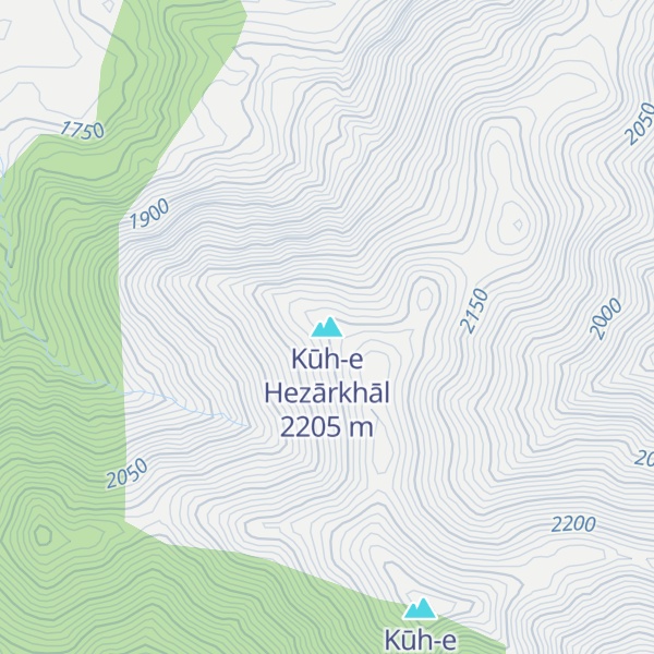 Map of Kūh-e Hezārkhāl