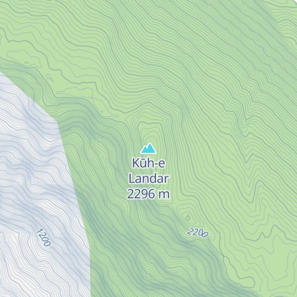Map of Kūh-e Landar